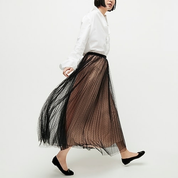 Polka-dot tulle A-line Skirt NWT - Picture 2 of 4